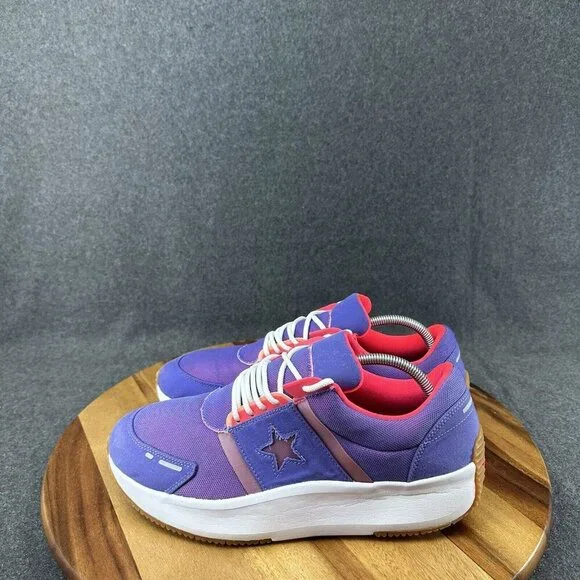 Men's Converse Run Star Ox Purple Pink 164291C Size 11 - Picture 6 of 12